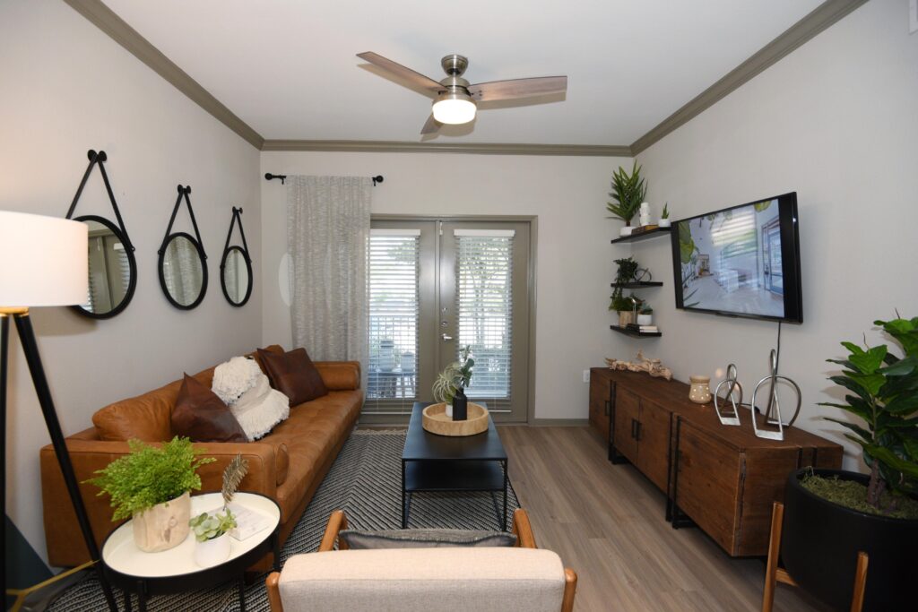 Living room with balcony access